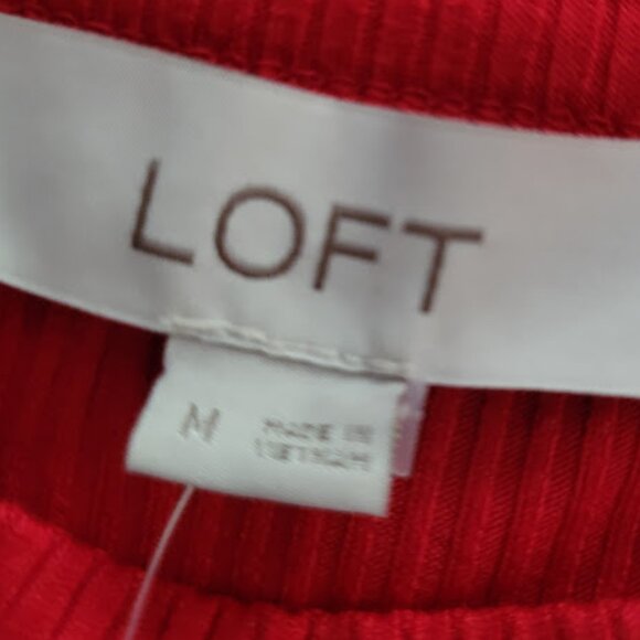 LOFT Ribbed Tank Midi Dress - Picture 6 of 9